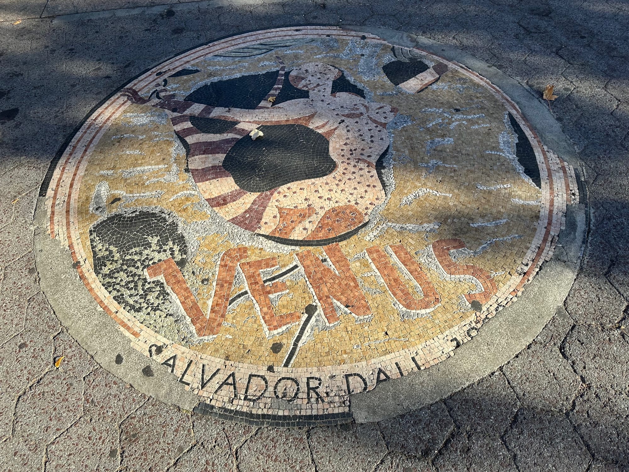 Mosaic of Salvador Dali's Venus