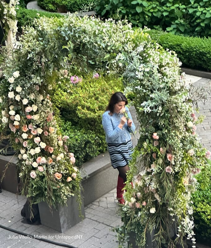 Selena Gomez under wedding arch