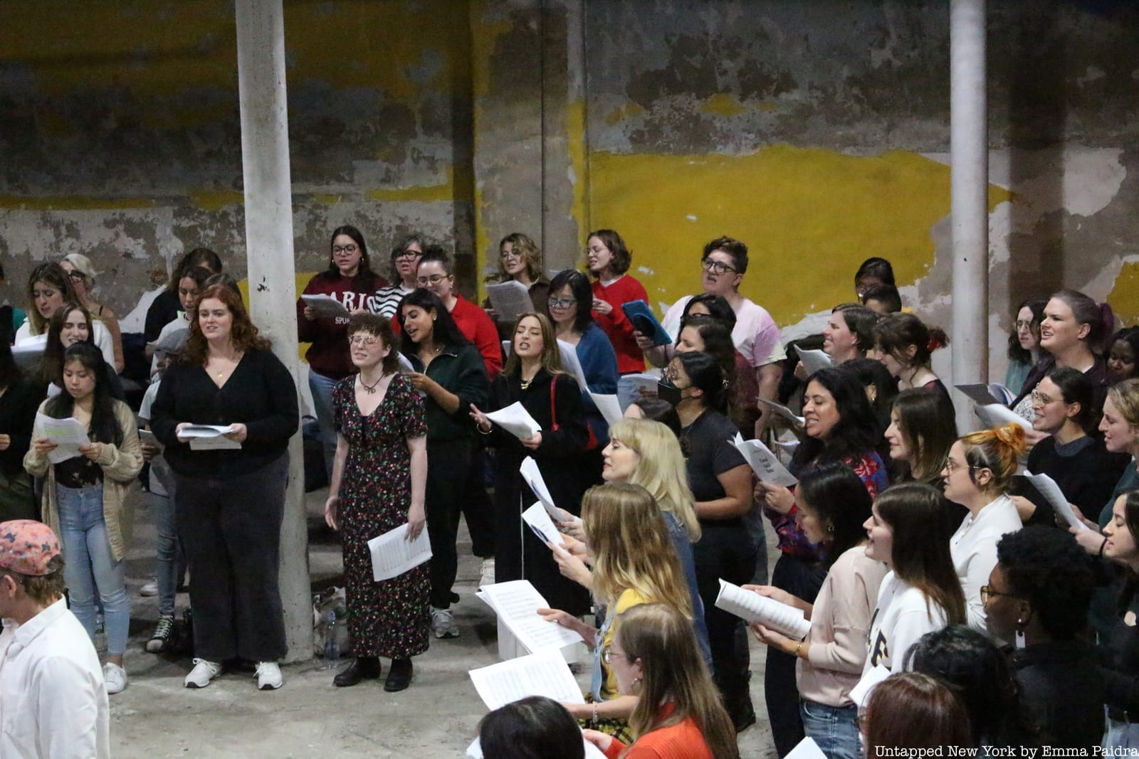 Participants singing at One-Day Choir