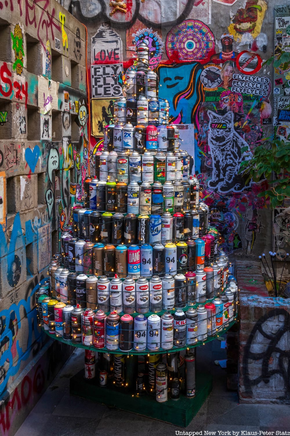 The Graffiti Tree in Freeman Alley