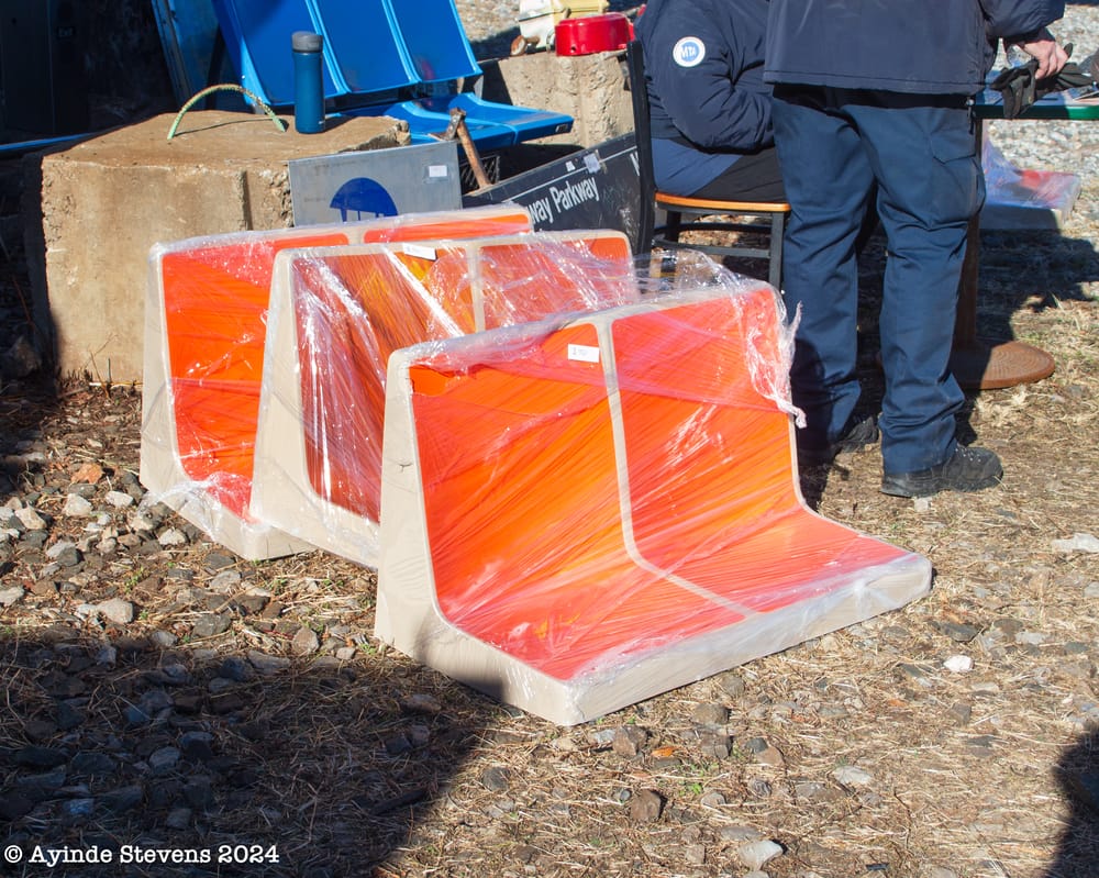 Orange Seats from R46 subway cars