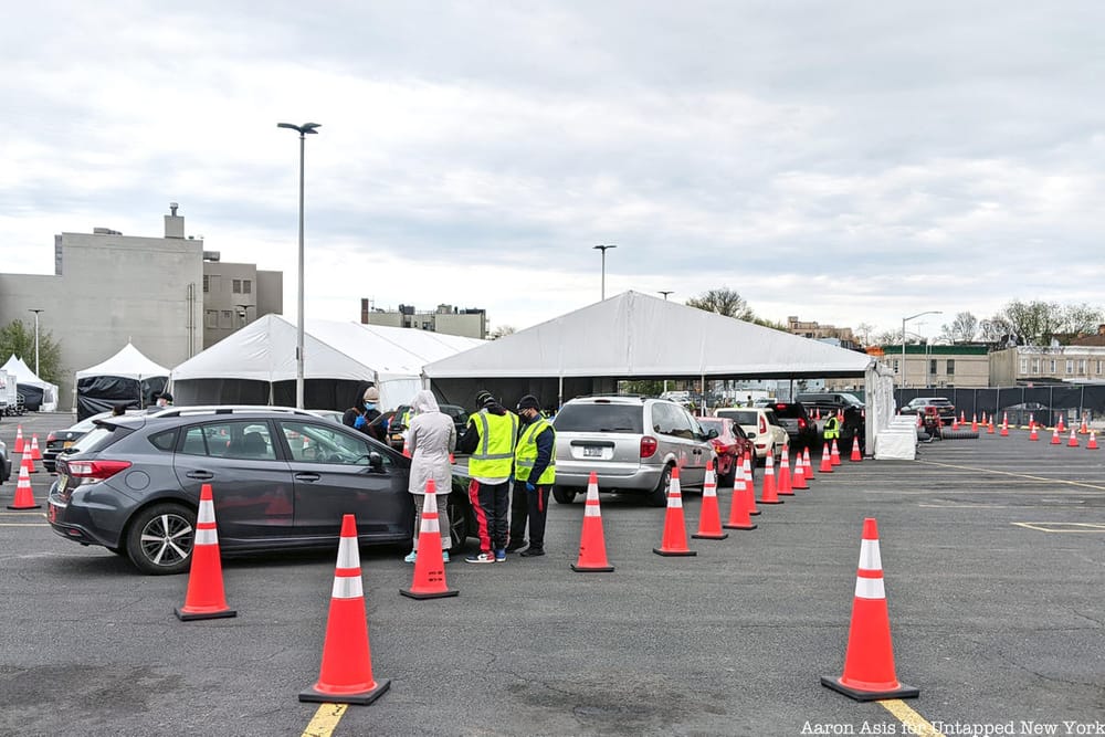 Photos DriveThru Coronavirus Testing Site in Flatbush, Brooklyn