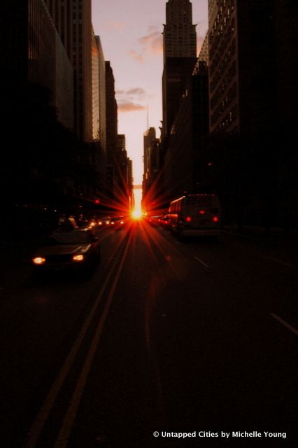 Manhattanhenge-Sun-Street Grid-NYC-2