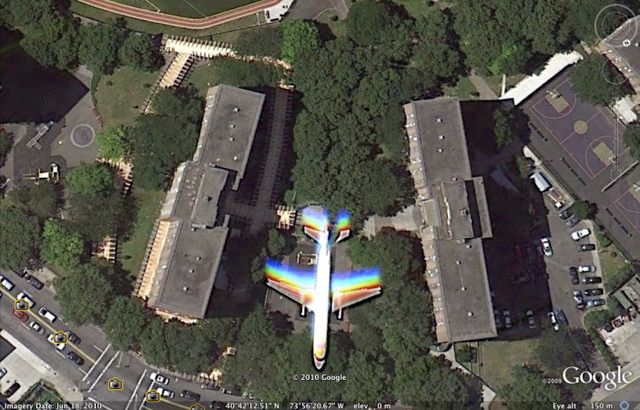 Google Earth-Rainbow-Airplane Maps-Bushwick-Brooklyn-NYC-3