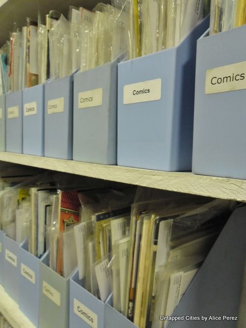 The Zine Library holds over 7,500 zines and is one of the largest in the country.