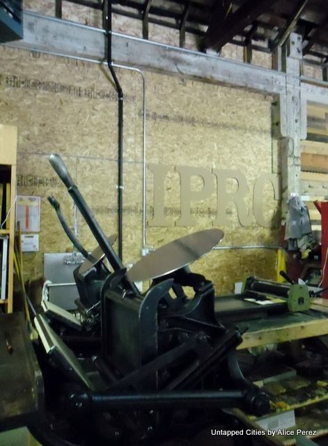 The IPRC's Letterpress Shop.