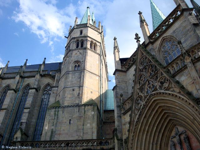 Twin cathedrals in Erfurt.