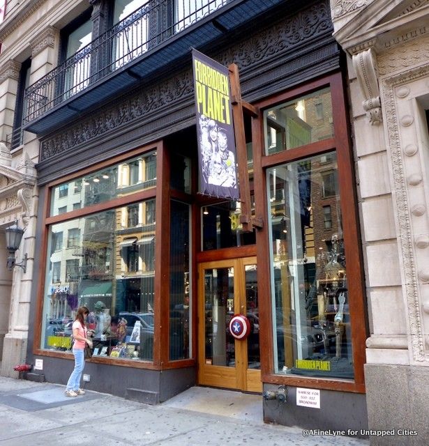 Forbidden Planet Comics, one of NYC's themed independent bookstores