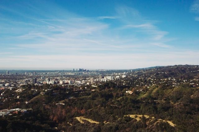 The view from Griffith Observatory