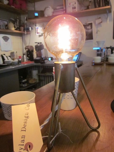 Dylan Design Co. lamp in Le Rocketship Café Paris