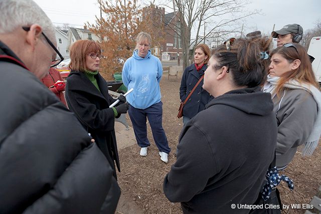 Sharing ideas with community leaders.