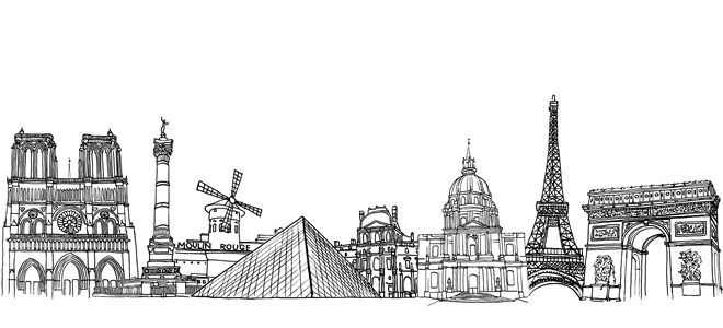 Downtown Doodler_PARIS_Landmarks_660