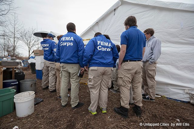 FEMA stops by the recovery center.  