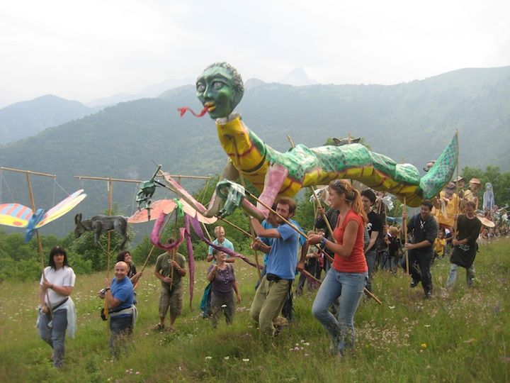 From the Morinesio Midsummer Pageant in the Italian Alps. Courtesy of the artists.