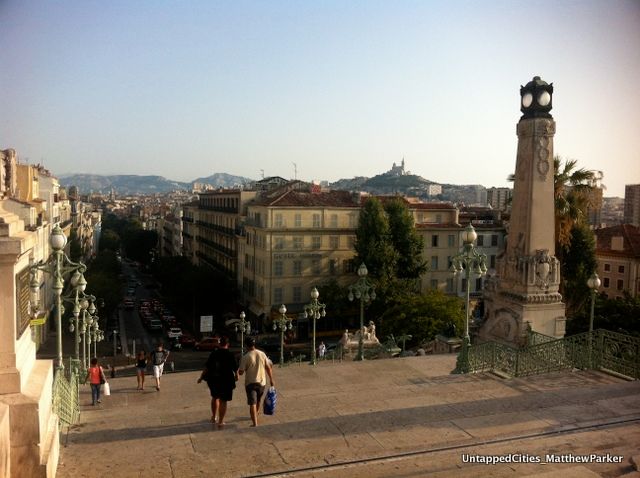 View of Marseille from Gare St Charles