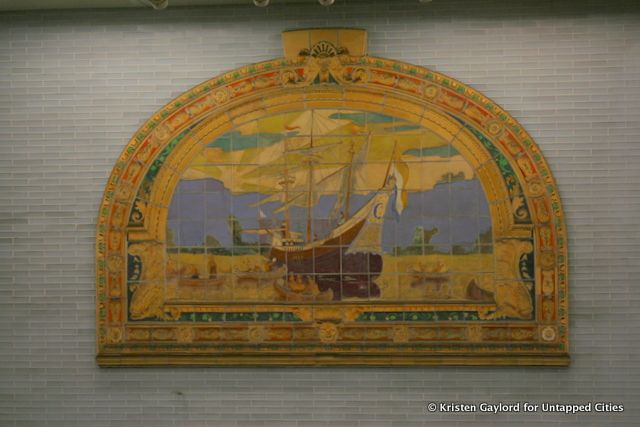 Frederick Dana Marsh, "Marine Grill Murals," 1913. Reinstalled at Fulton Center.