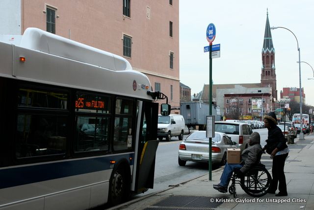 My constant companion along Fulton Street, the B25.