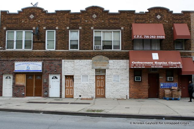 Did I mention that there are a lot of churches on Fulton Street? Blessed Assurance Church of God, Emanuel Christian Disciples Church, and Gethsemane Baptist Church (2093, 2095, 2097 Fulton Street, respectively).