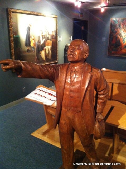 Untapped Cities - At the Wende Museum - Lenin statue