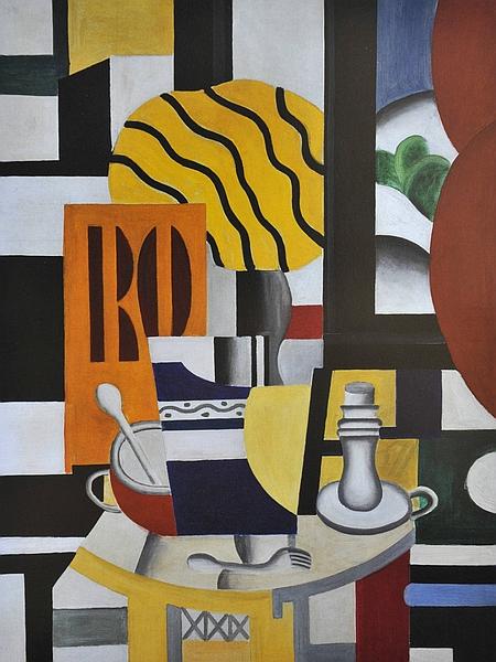 Still Life with Chandelier, Fernand Léger, 1922.