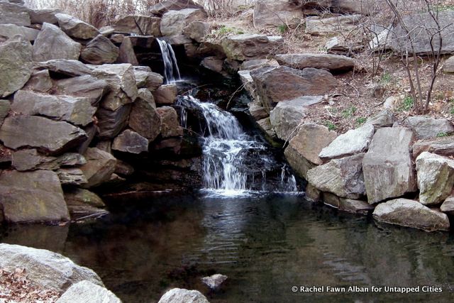 Central Park Grotto Waterfall, photo by Rachel Fawn Alban