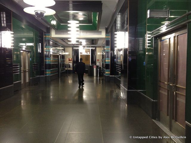 The lobby of the art deco McGraw Hill Building on 42nd Street