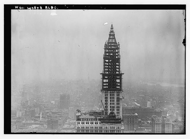 Construction of the Woolworth Building, 1912