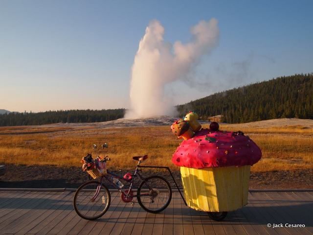 Cupcake Bicycle-Jack Cesareo-Old Faithful-Yellowstone