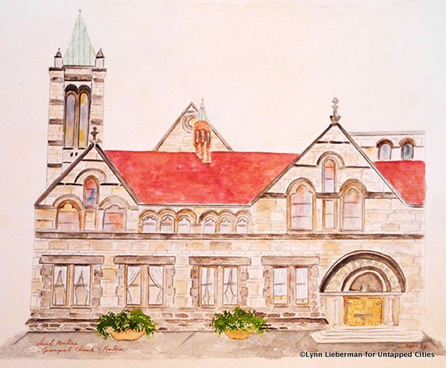 St. Martin's Episcopal Church in Harlem on the corner of Lenox Avenue and 122nd Street