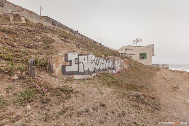 Some of the ruins have been marred by graffiti.