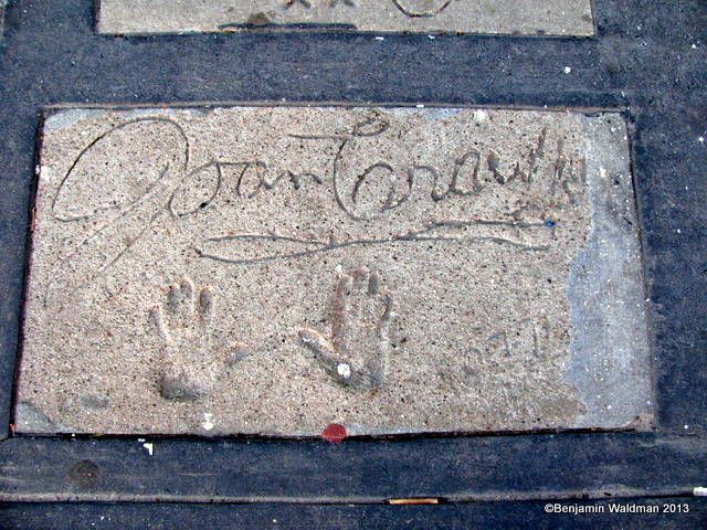 74 handprint of joan crawford outside of theater 80