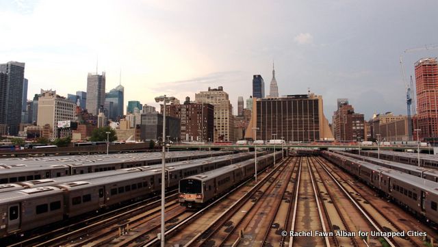 The West Side Yards, which will be covered over in the Hudson Yards development.