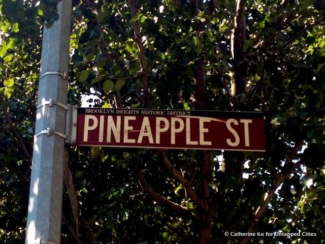 Pineapple Street Sign-Brooklyn Heights Historic District-NYC-Fruit Streets