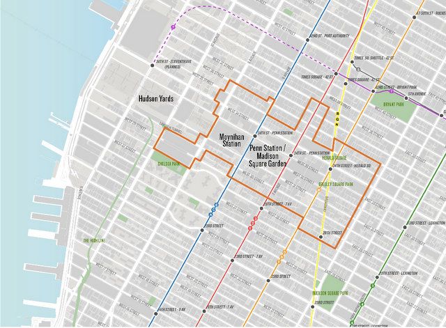 Proposed Penn Station Revelopment and Revenue Capture District-Municipal Art Society-MAS