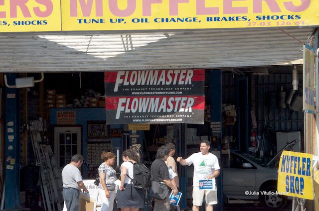 Willets Point Protesters at All-Star Game