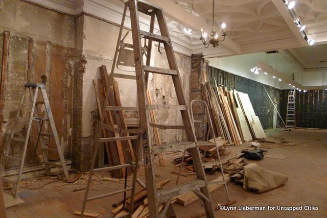 The main gallery under renovation