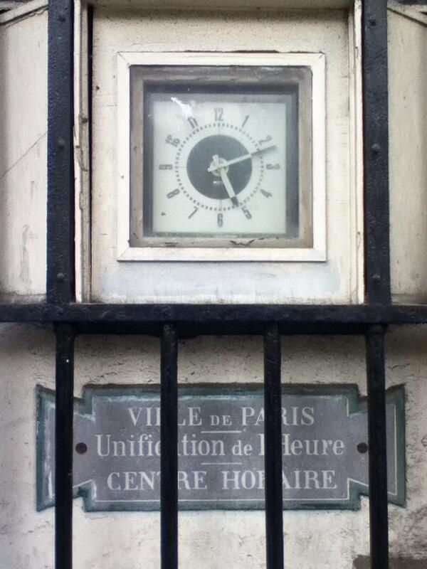 A clock in France