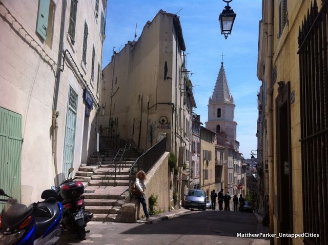 Narrow streets in Le Panier