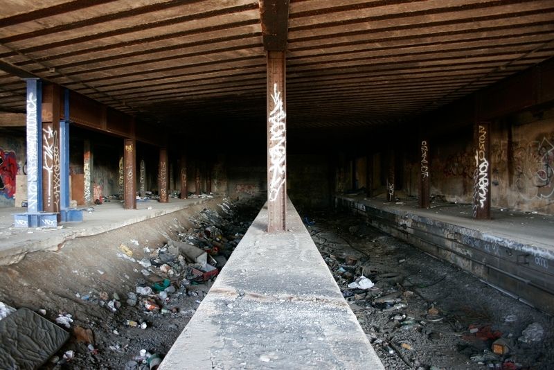 Abandoned Sedgwick and Jerome-Anderson station in The Bronx.