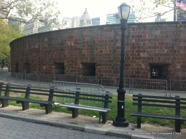 Battery Park remains under construction. 