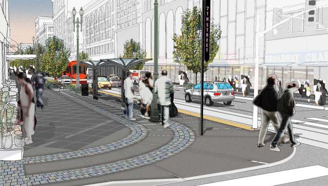 Streetscape-Bringing Back Broadway-Los Angeles-Rendering