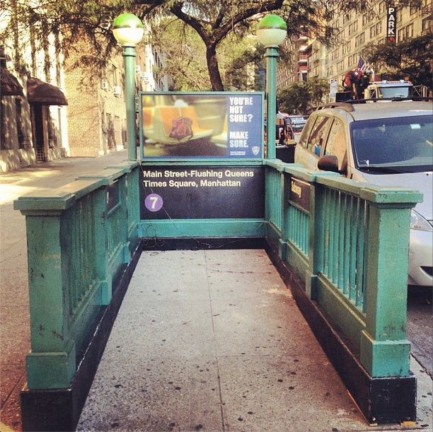 Subway Entrance Station to Nowhere-7 Line-Main Street-Flushing Times Square-Extension-West Side 57th-10th