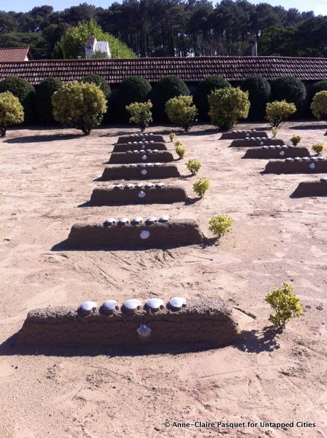 Silent Sisters-Anglet-Bernardine Convent-Cloister-Biarritz France-Sand Tombstones-Cemetery-Shells-002