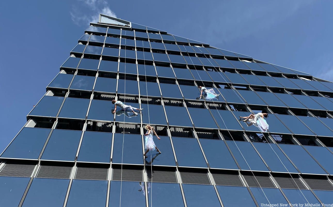 Bandaloop on 30 Hudson Yards