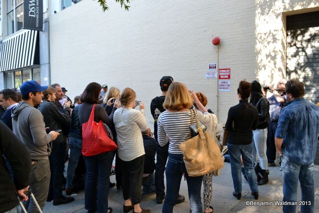 Banksy Hammer Boy Upper West Side Crowd