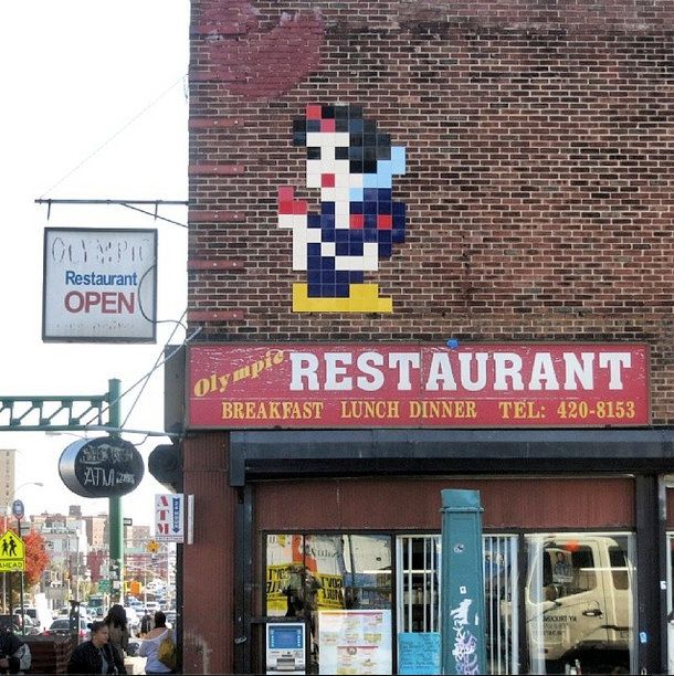 Olympic Restaurant-115 Delancey Street-Space Invader-NYC-Lower East Side