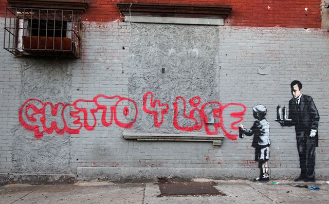 South Bronx-Banksy-NYC-Ghetto 4 Life