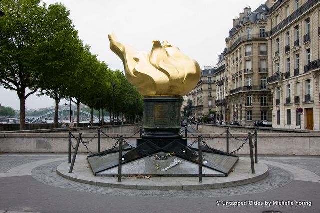 Statue of Liberty Flame-Pont LAlama-Paris-NYC