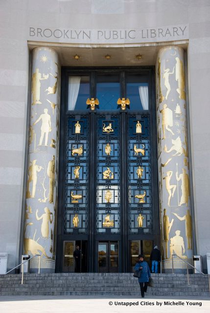 Brooklyn Public Library-Central Library-Door-Grand Army Plaza-Prospect Park