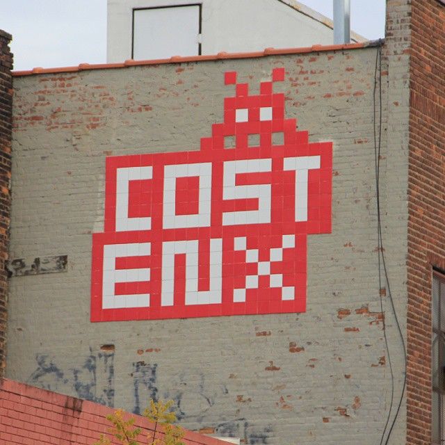 Cost ENX-Invader Was Here-2 Wykoff Street-BRooklyn-Street Art-NYC